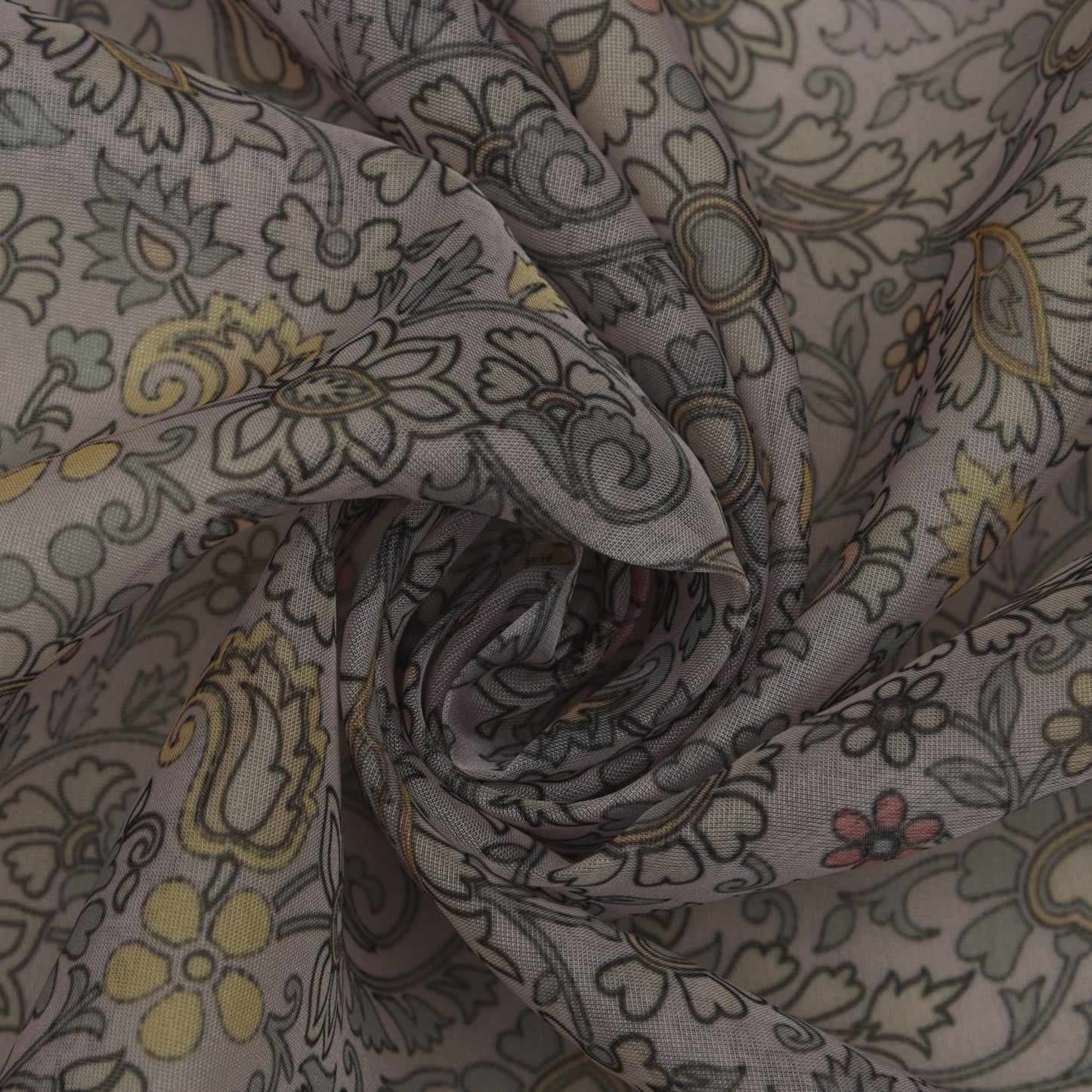 Multicolor Organza Print Fabric