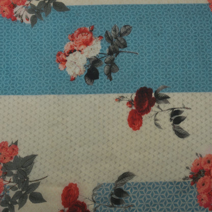 Multicolor Organza Print Fabric