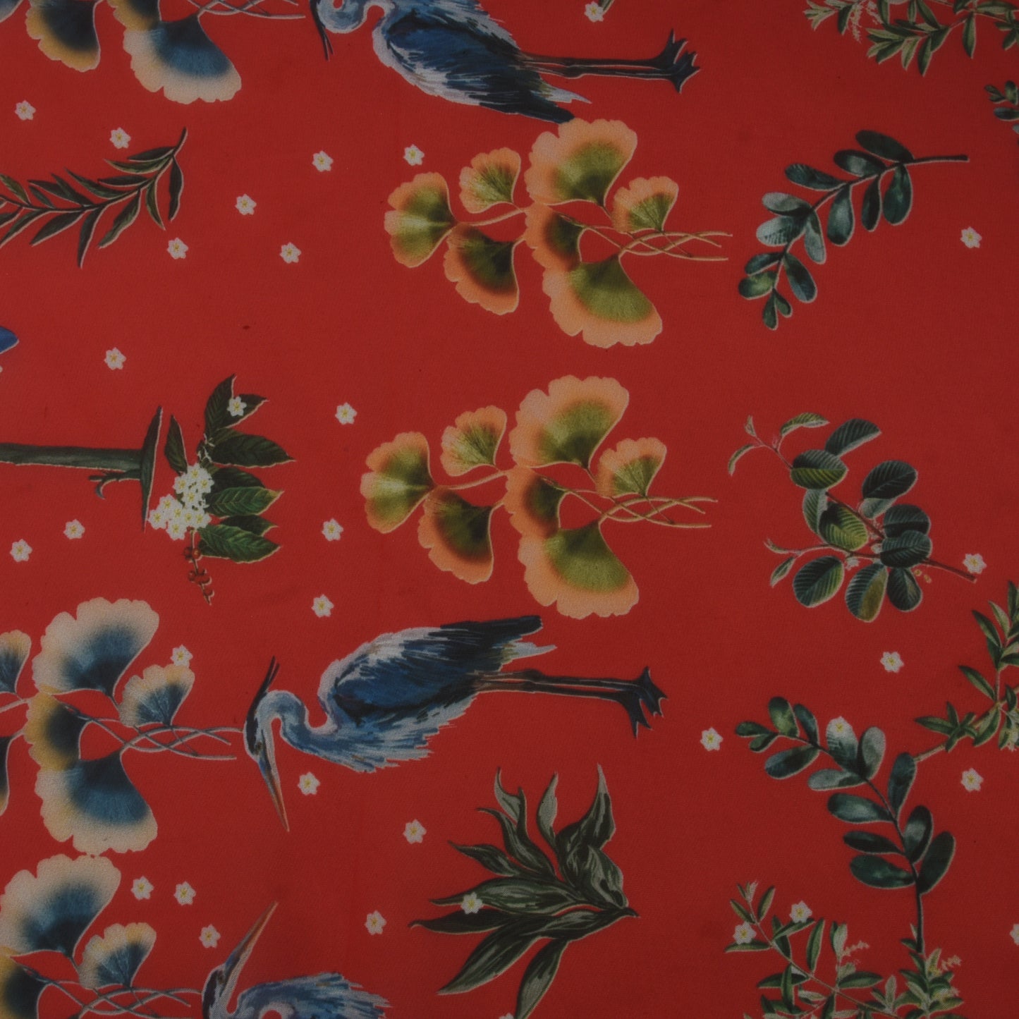 Multicolor Organza Print Fabric