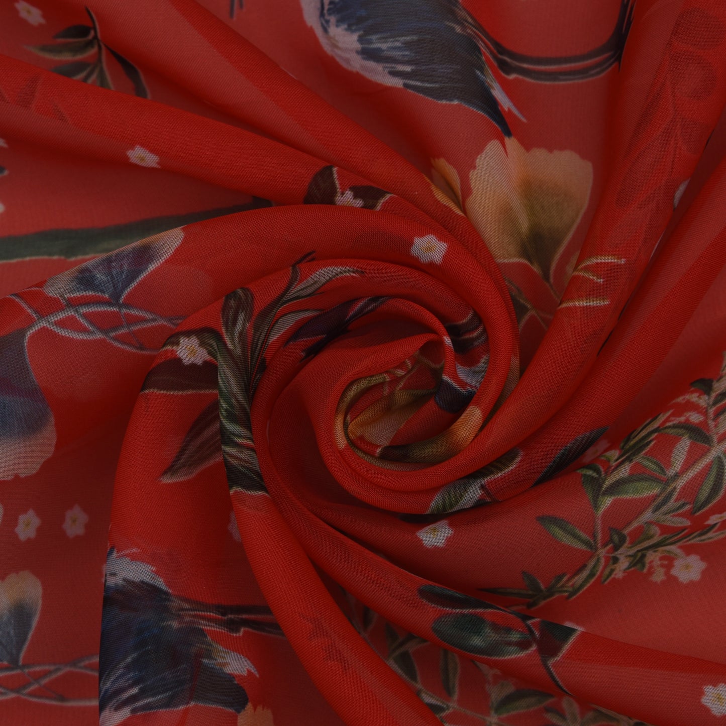 Multicolor Organza Print Fabric