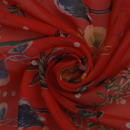 Multicolor Organza Print Fabric