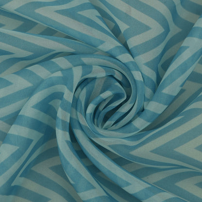 Multicolor Organza Print Fabric