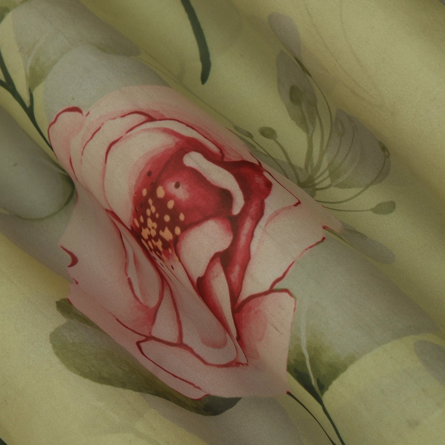 Multicolor Organza Print Fabric