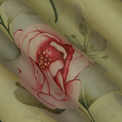 Multicolor Organza Print Fabric