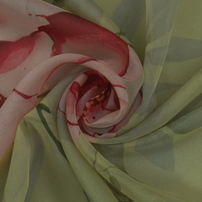 Multicolor Organza Print Fabric