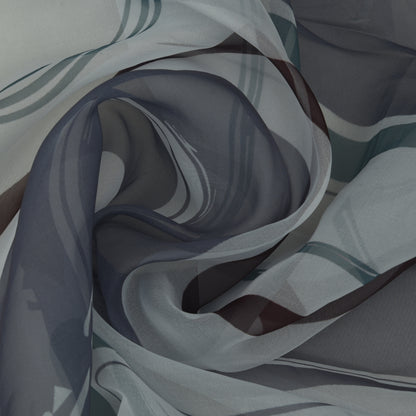 Multicolor Organza Print Fabric