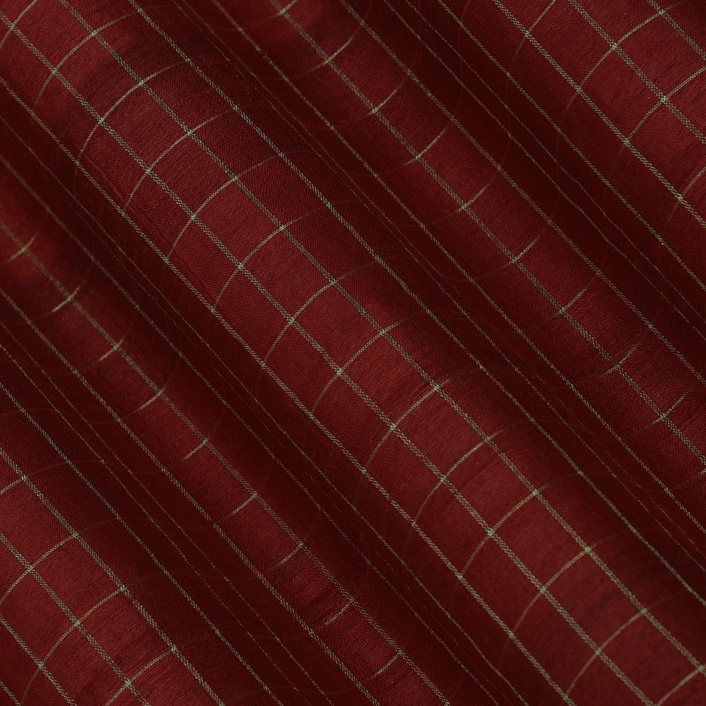 Maroon Color Pure Brocade Fabric