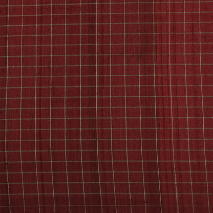Maroon Color Pure Brocade Fabric