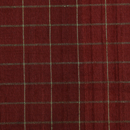 Maroon Color Pure Brocade Fabric