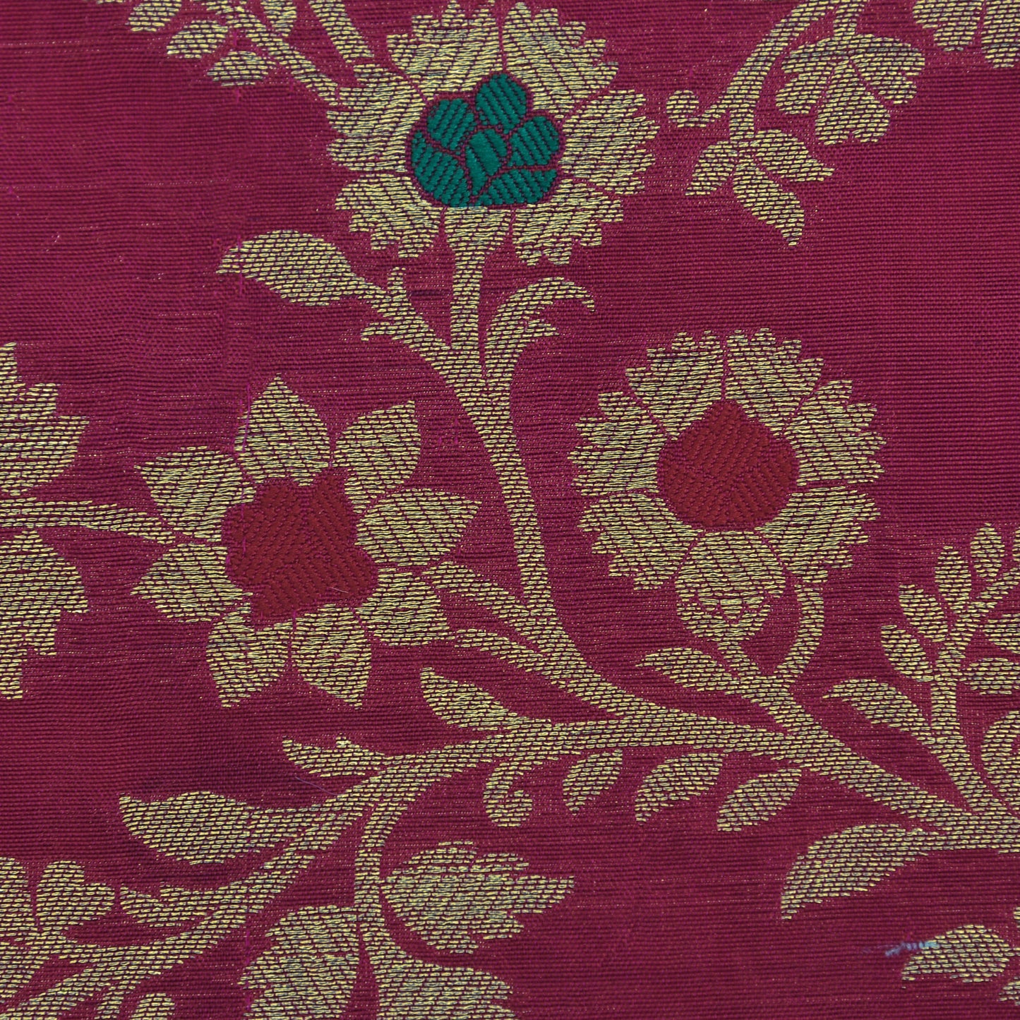 Hot Pink Color Katan Brocade Fabric