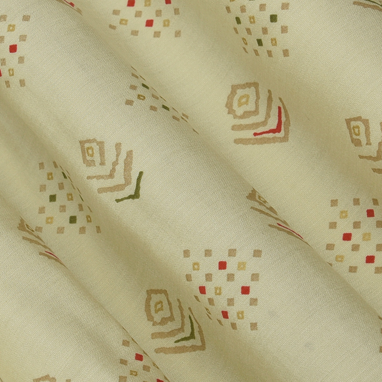 Chanderi Foil Print Fabric