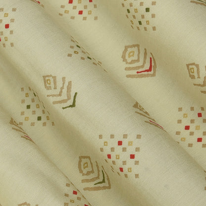 Chanderi Foil Print Fabric