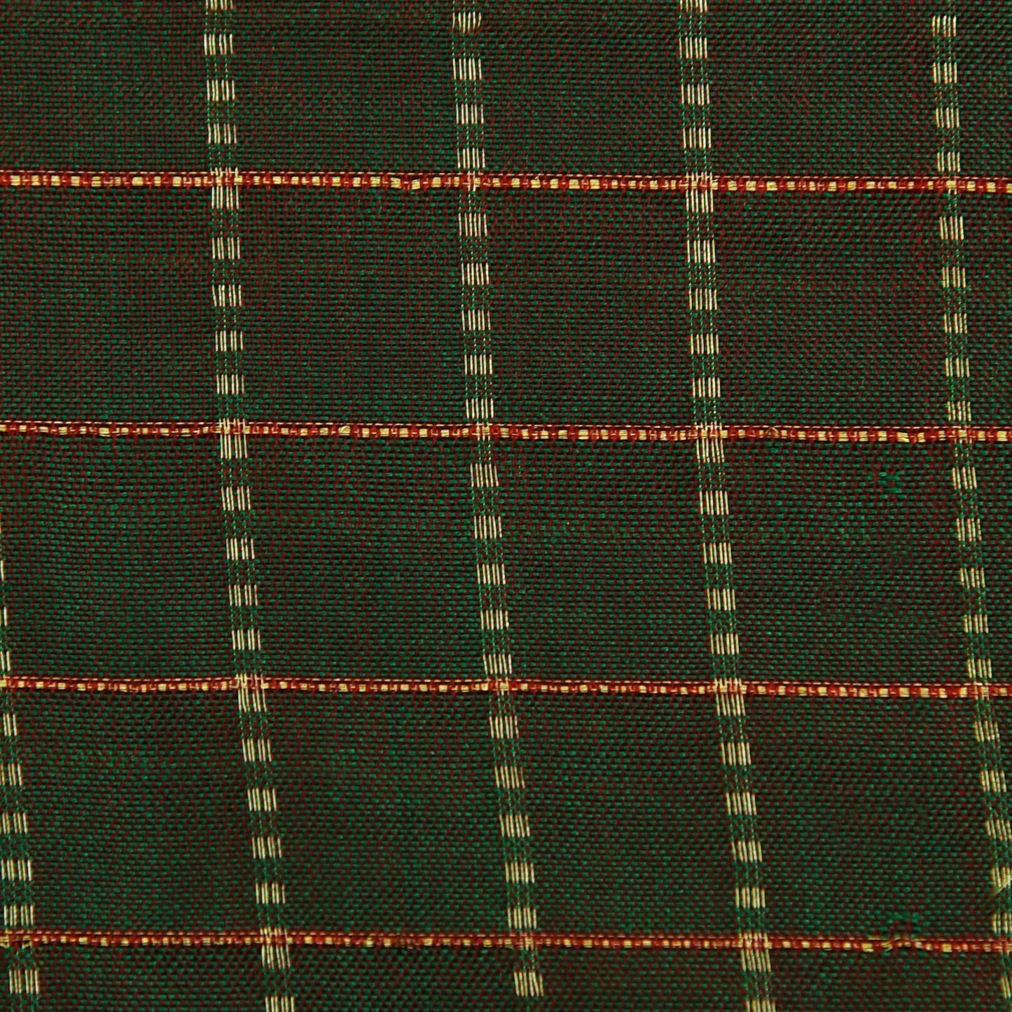 Colored Silk Zari Check Brocade Fabric