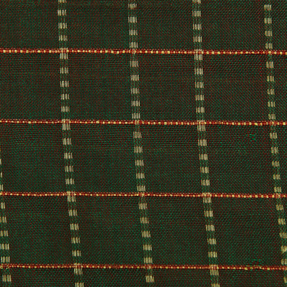 Colored Silk Zari Check Brocade Fabric