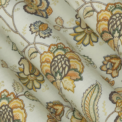 Chanderi Foil Print Fabric