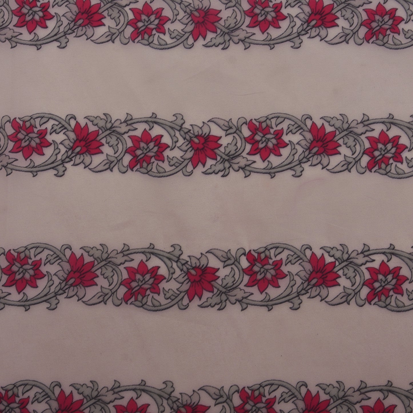 Multicolor Satin Organza Print Fabric