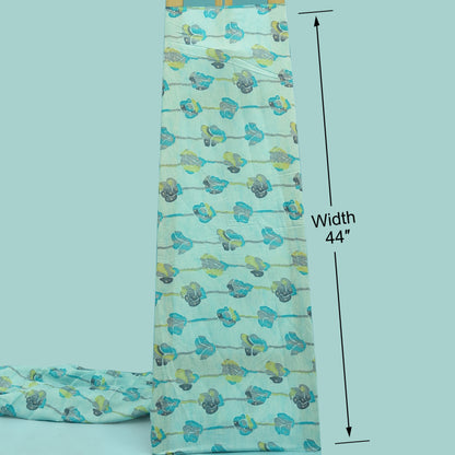 Chanderi Foil Print Fabric