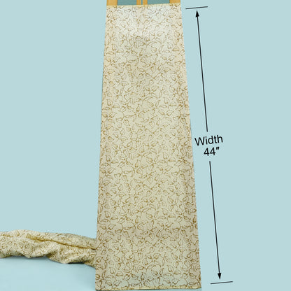 Chanderi Foil Print Fabric