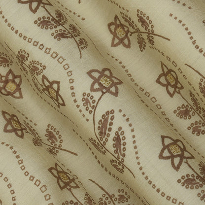 Chanderi Foil Print Fabric