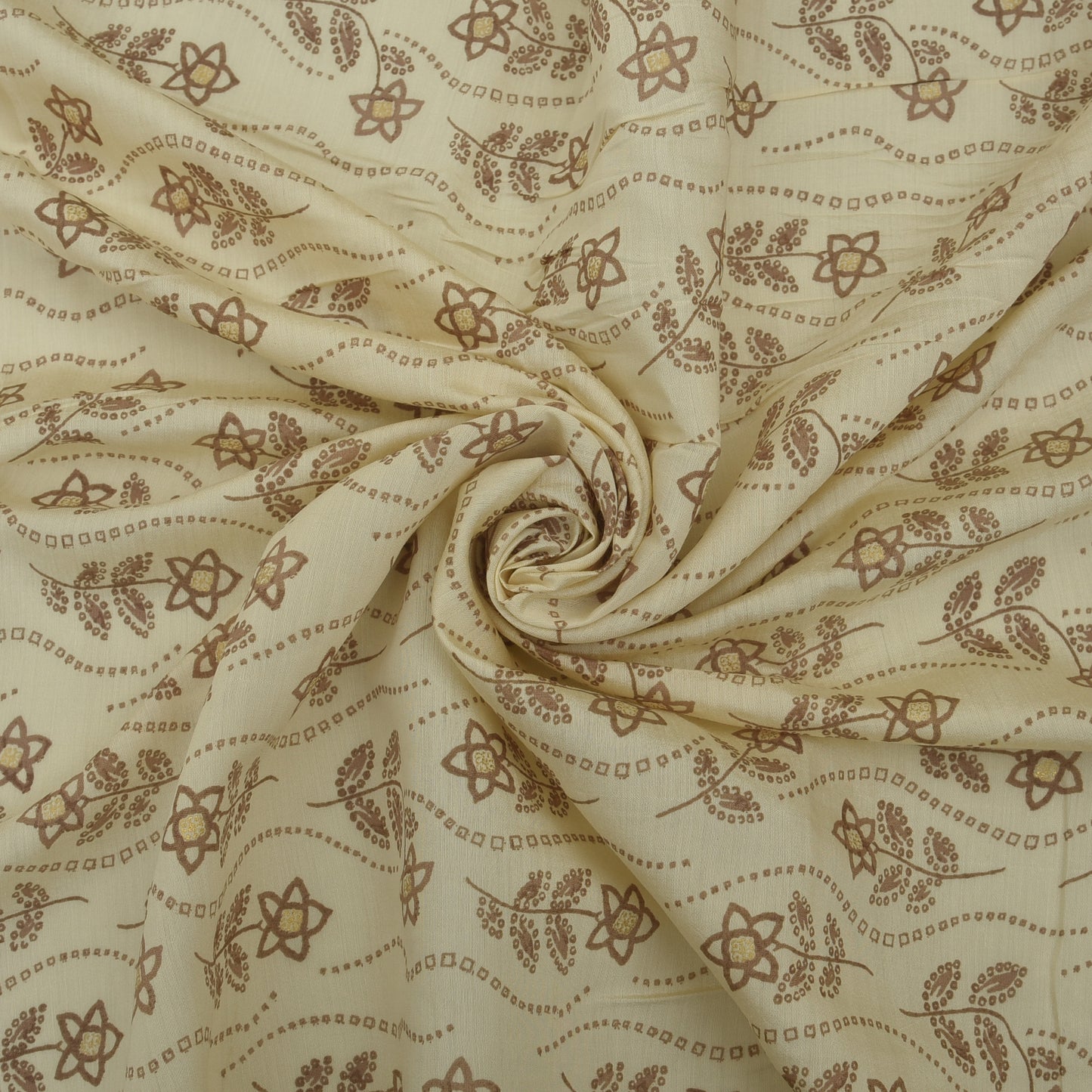 Chanderi Foil Print Fabric