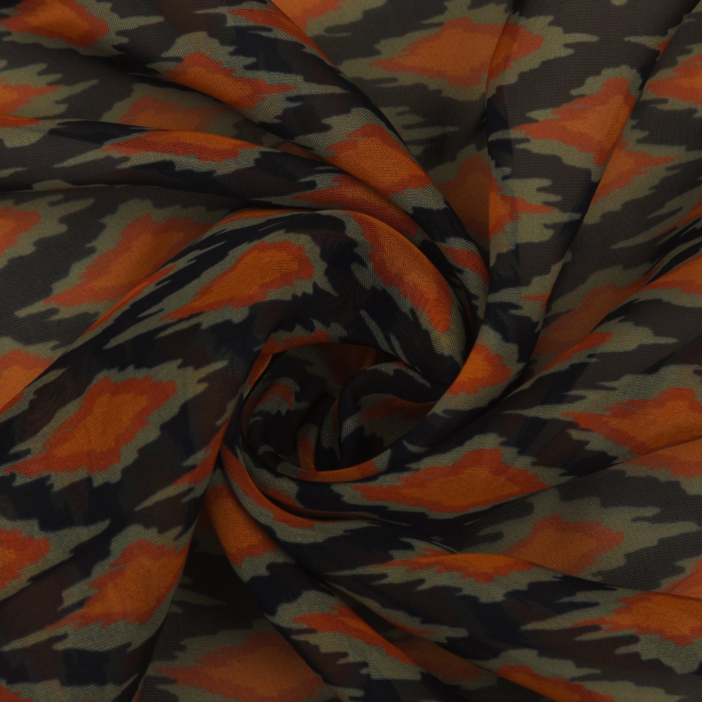 Multicolor Organza Print Fabric