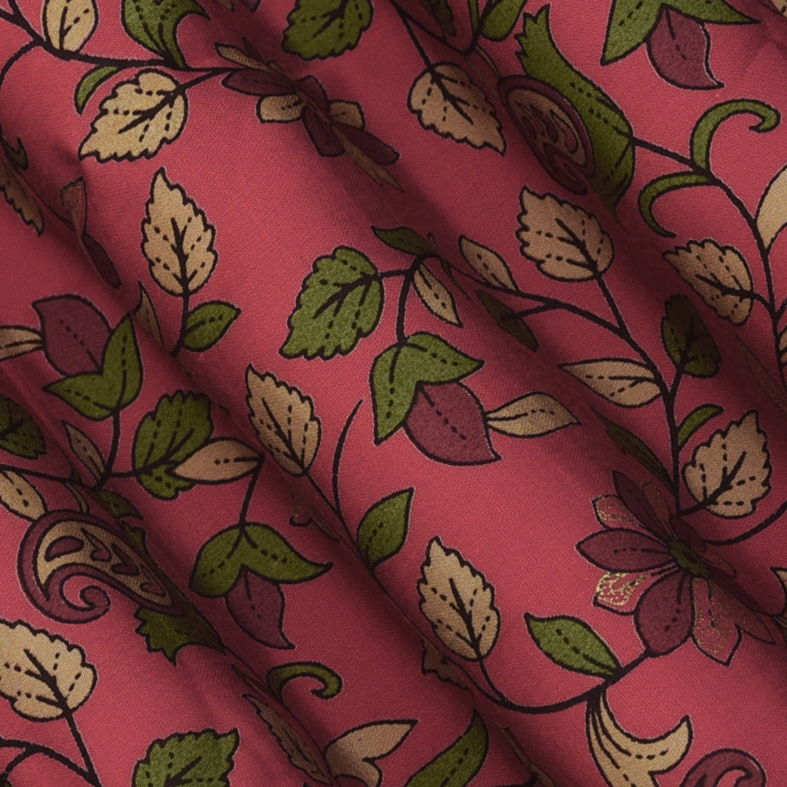 Chanderi Foil Print Fabric