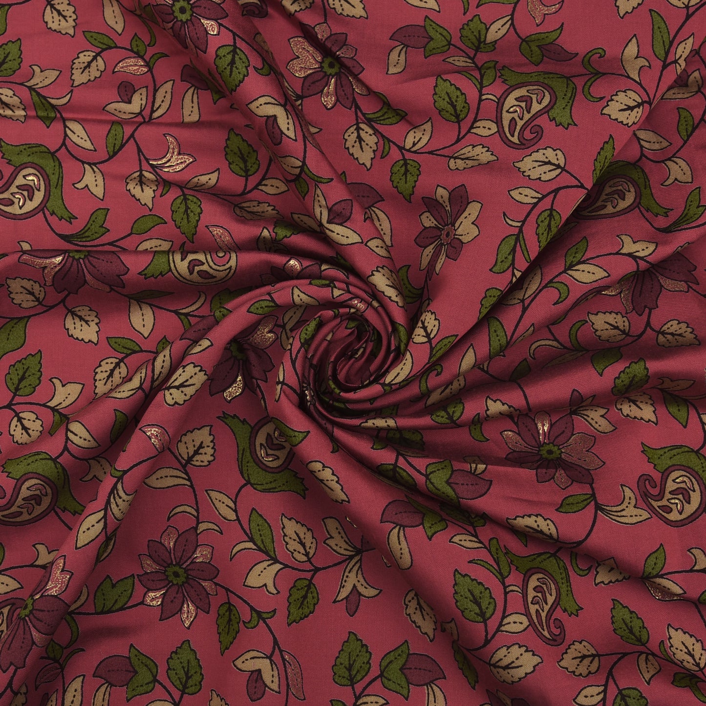 Chanderi Foil Print Fabric