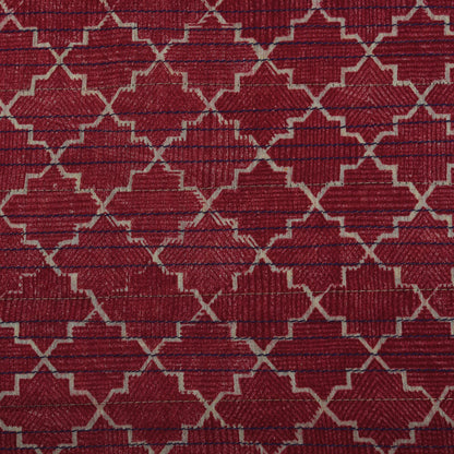Maroon Color Steachline Handloom Fabric