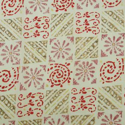 Chanderi Foil Print Fabric