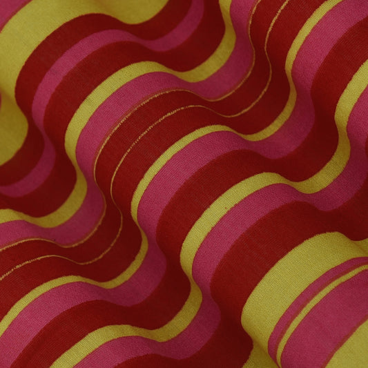 Multicolor Chanderi Print Fabric