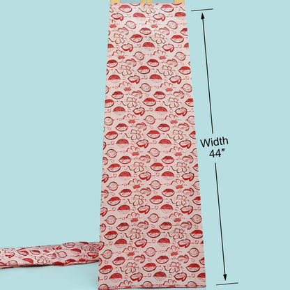 Chanderi Foil Print Fabric