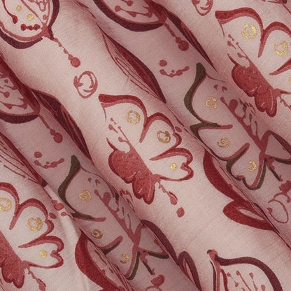 Chanderi Foil Print Fabric
