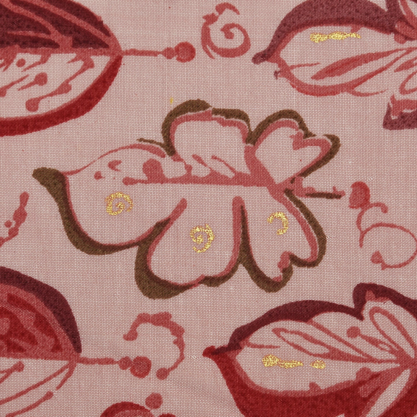 Chanderi Foil Print Fabric