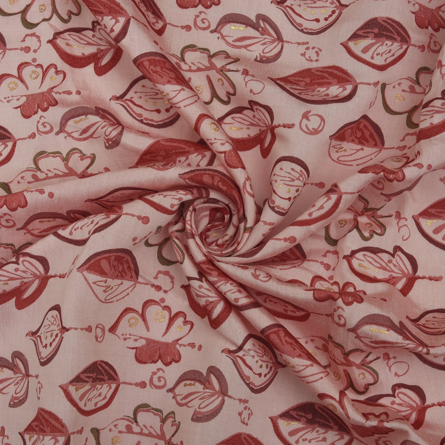 Chanderi Foil Print Fabric