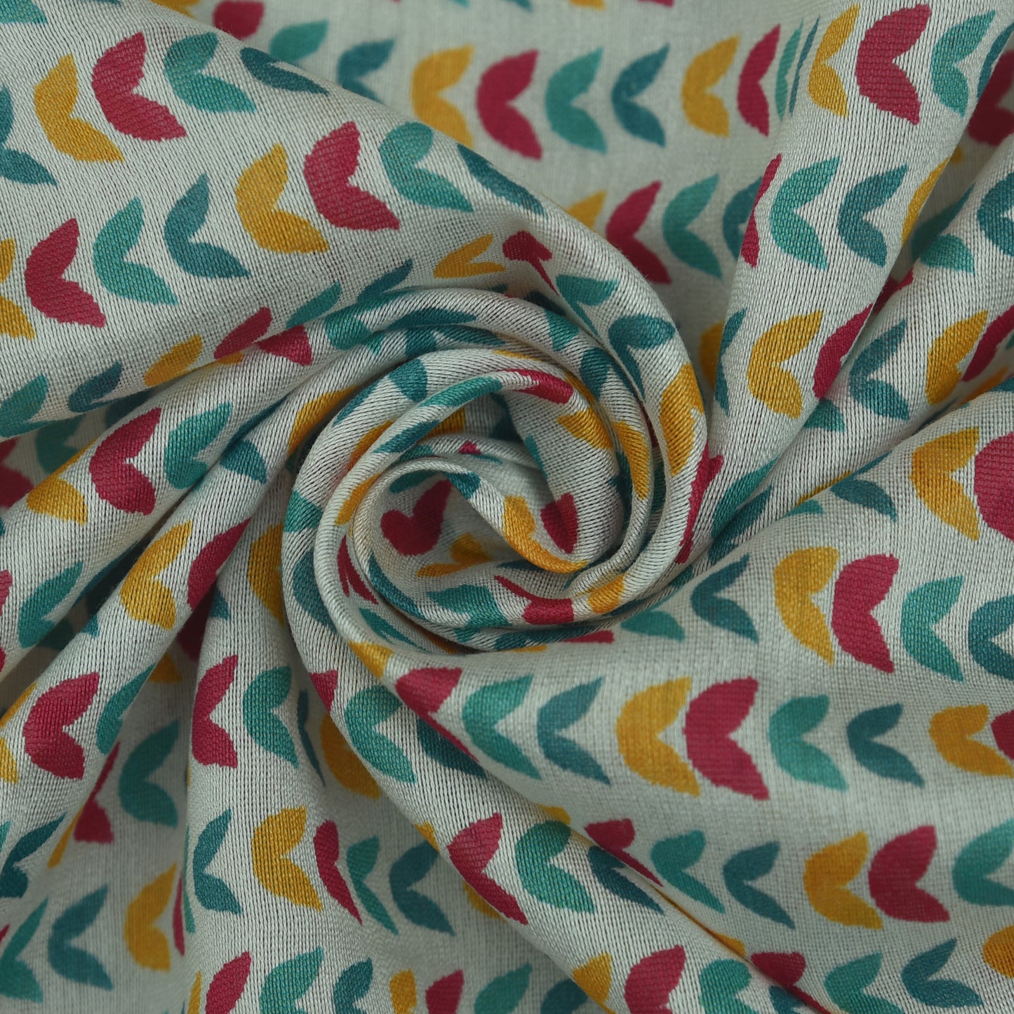 Multicolor Chanderi Print Fabric