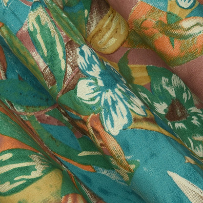 Chanderi Foil Print Fabric