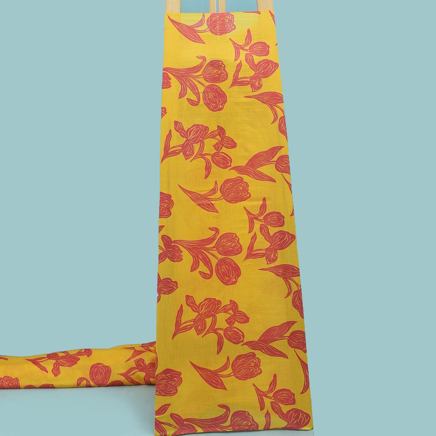 Multicolor Chanderi Print Fabric