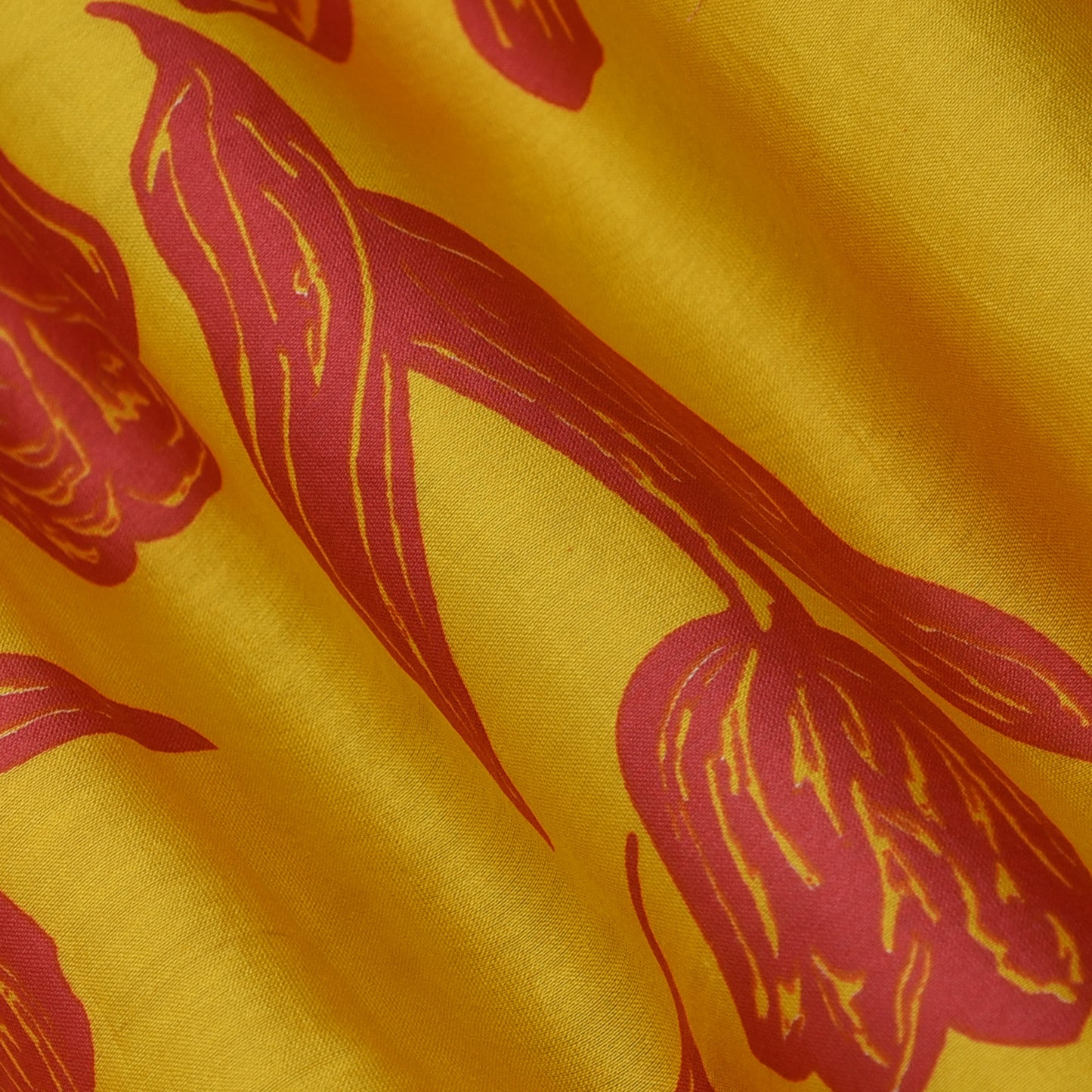 Multicolor Chanderi Print Fabric