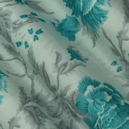 Multicolor Chanderi Print Fabric