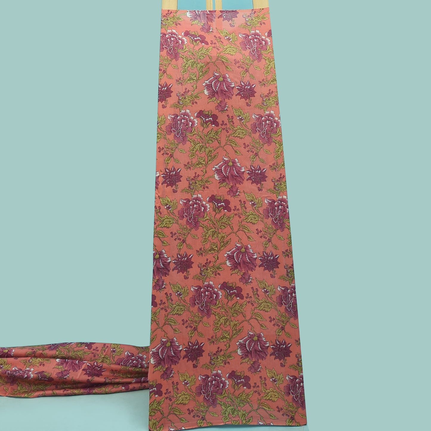 Multicolor Chanderi Print Fabric