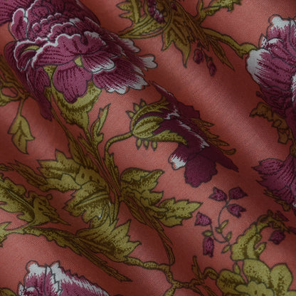 Multicolor Chanderi Print Fabric