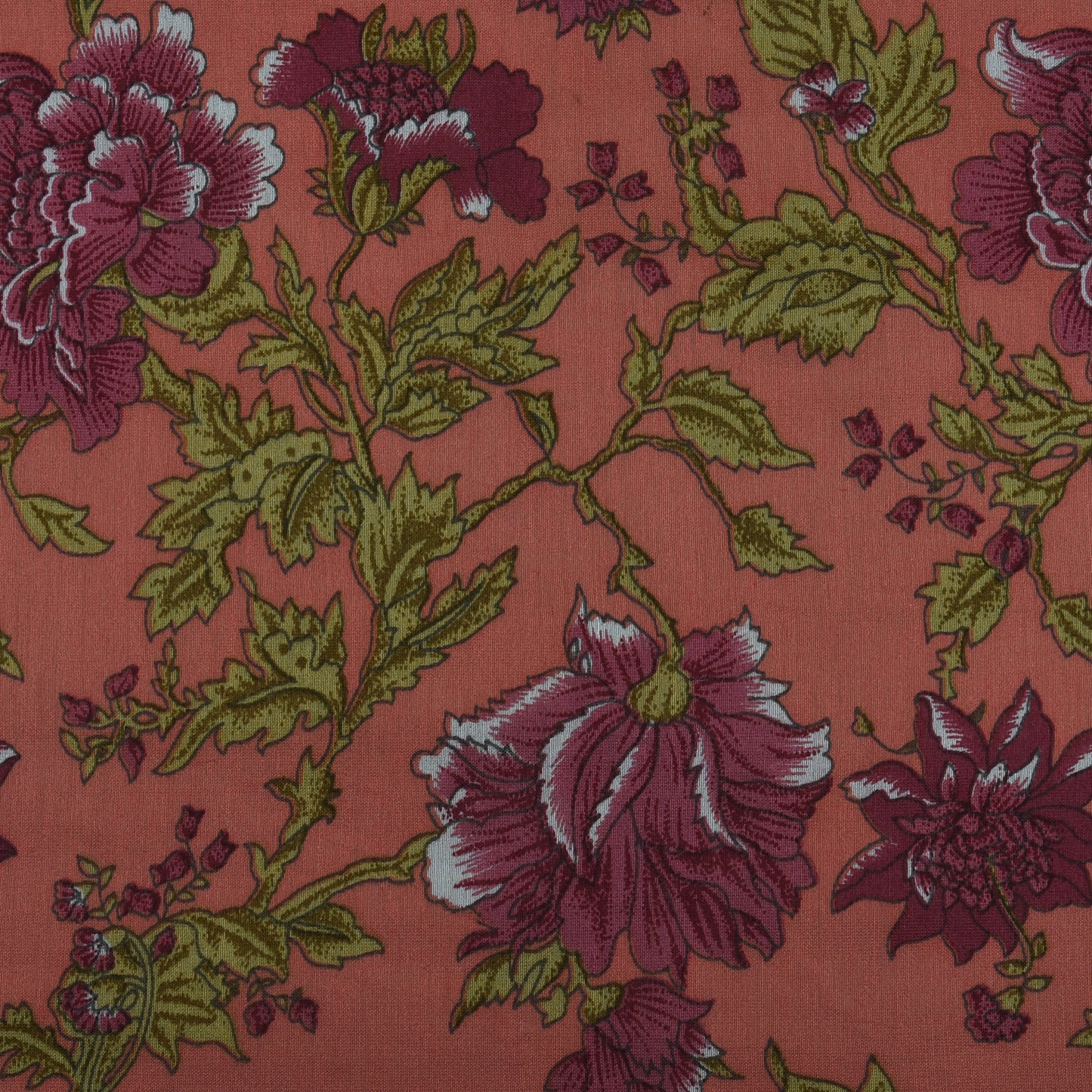 Multicolor Chanderi Print Fabric