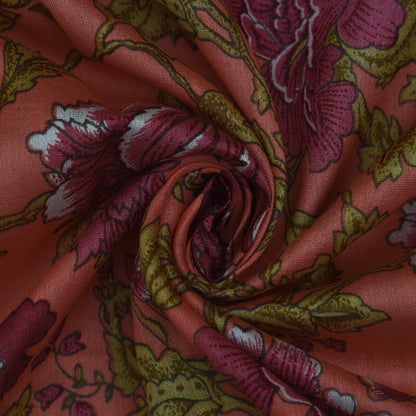 Multicolor Chanderi Print Fabric