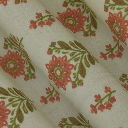 Multicolor Chanderi Print Fabric