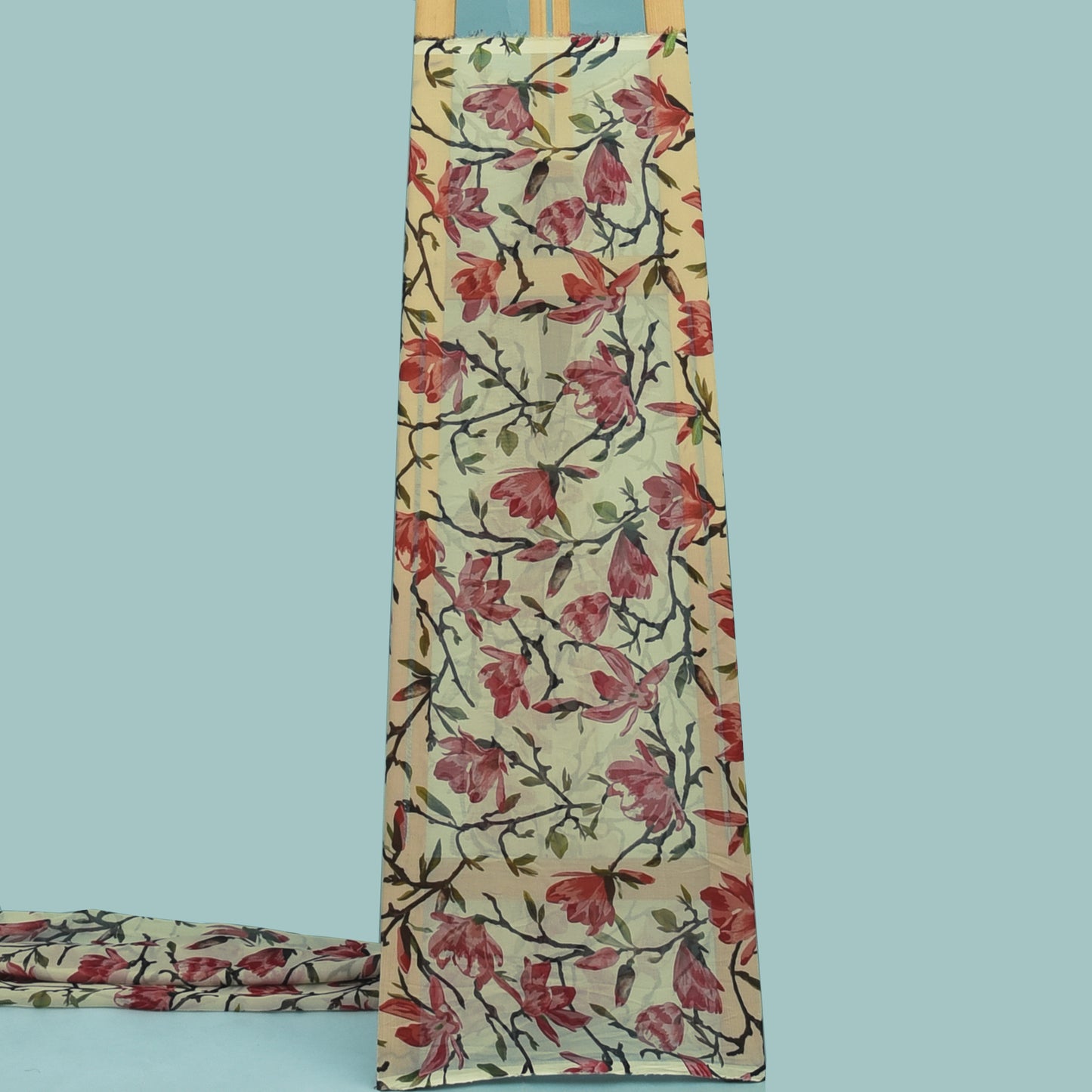 Multicolor Organza Print Fabric