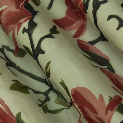 Multicolor Organza Print Fabric