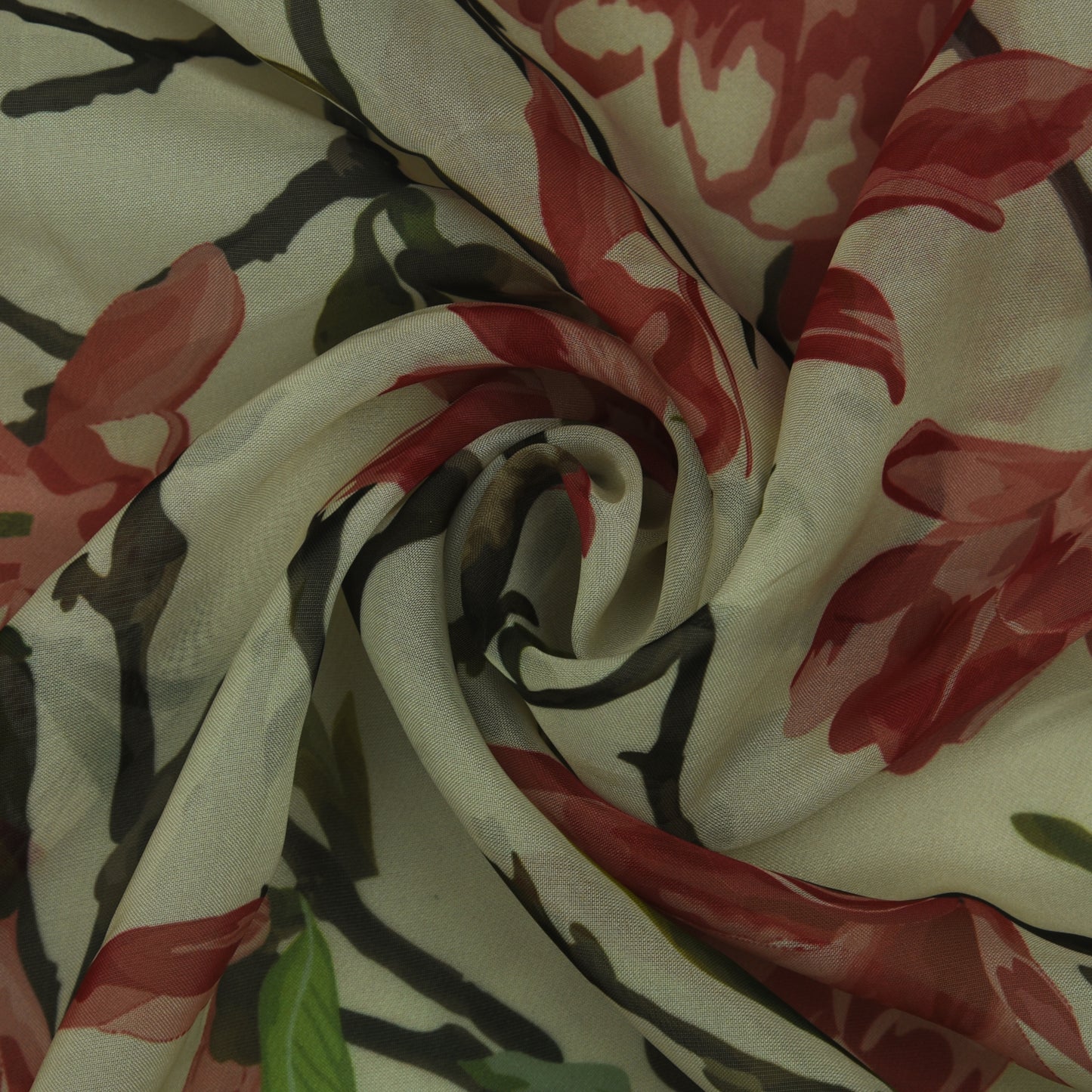 Multicolor Organza Print Fabric