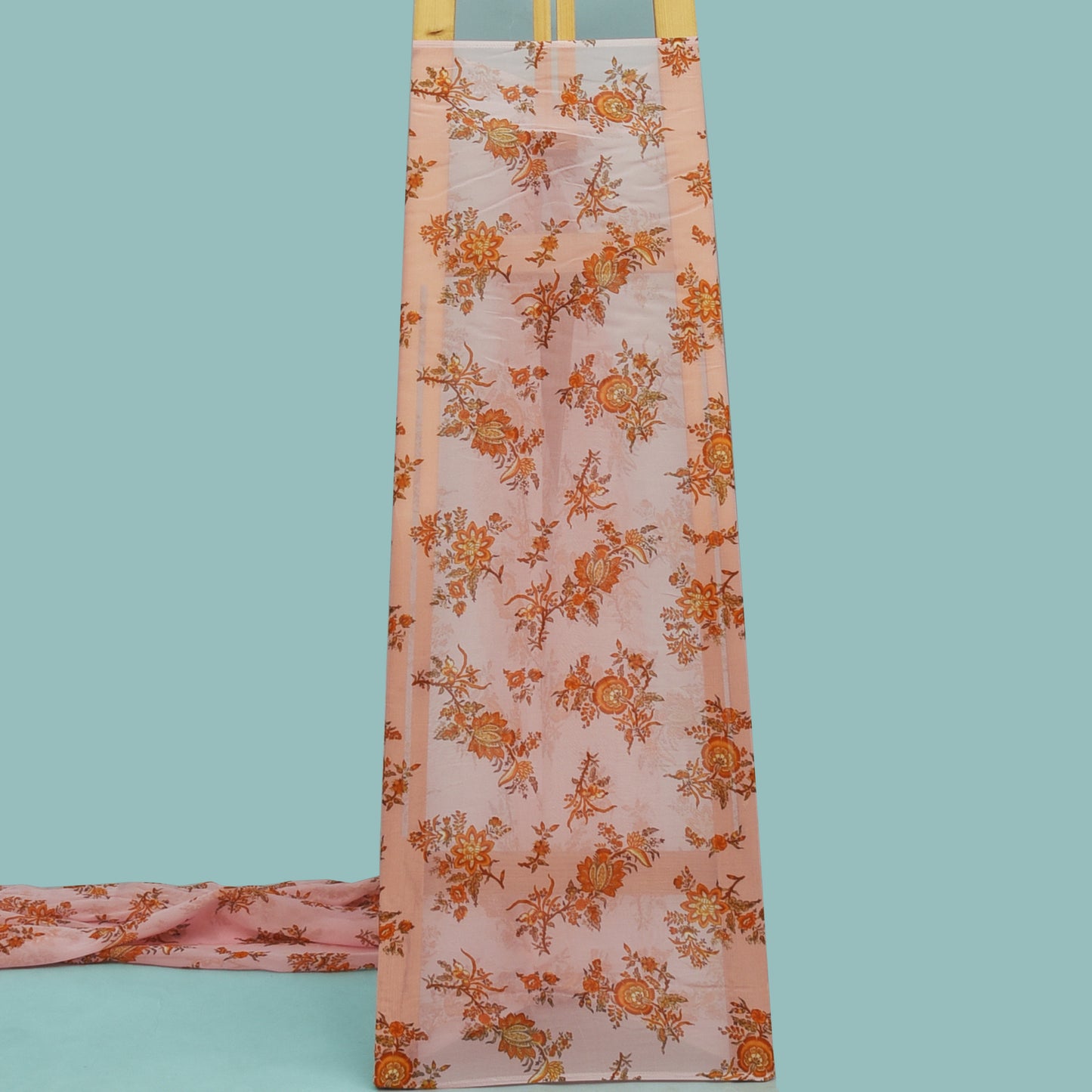 Multicolor Organza Print Fabric