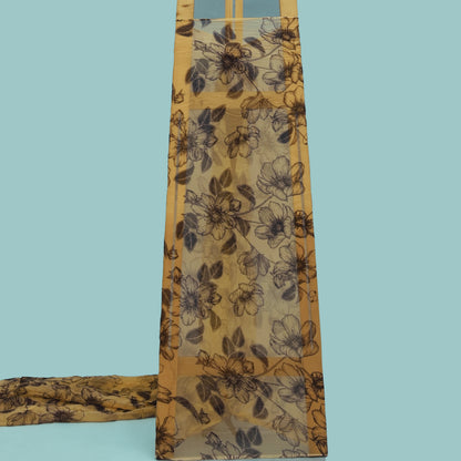 Multicolor Organza Print Fabric