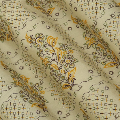 Chanderi Foil Print Fabric